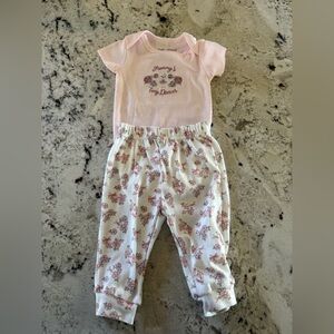 Pink ballerina two piece outfit